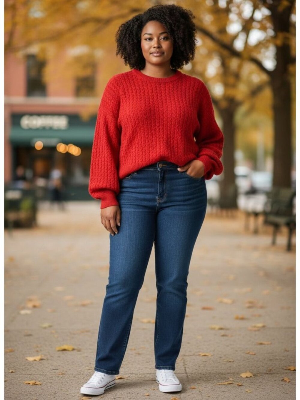 Philosophy Red Cable Knit Sweater XL Womens Pullover Long Sleeve Cozy Winter NWT